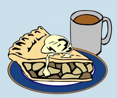 Apple Pie And Coffee clip art