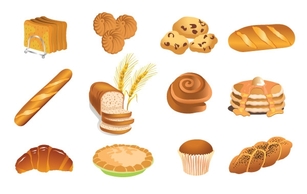Bakery Products Vector
