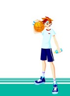 Basketball sport vector 2