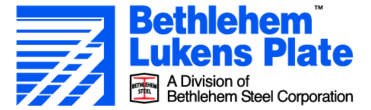 Bethlehem Lukens Plate