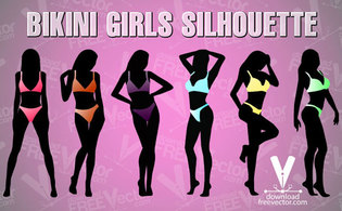 Bikini Girls Vector