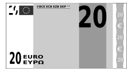 Billet de banque de 20 euros.