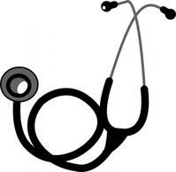 Black Science Doctor Cartoon Free Grey Medicine Stethoscope