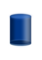 Blue cylinder