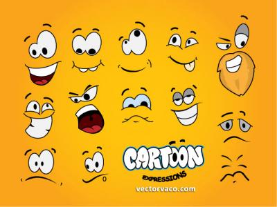 Cartoon Expressions Vector