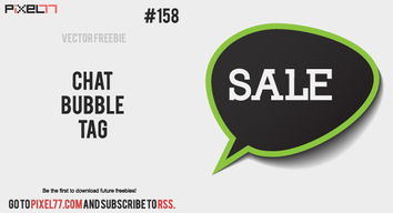 Chat Bubble Vector Tag - Free Vector of the Day #158