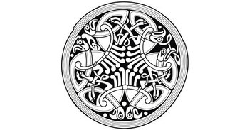 Circle Celtic ornament free vector