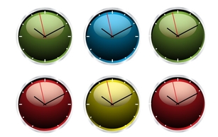 Clock Vector Illustrations