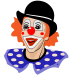 Clown Vector Clip Art