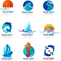 Collection of sea icons