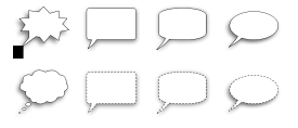 Collection of speech bubble