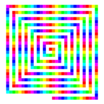 Color 480 Square Spiral