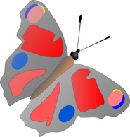 Colorful Butterfly clip art