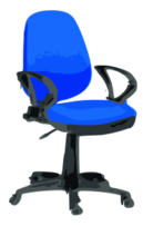 Desk Chair-Blue with wheels