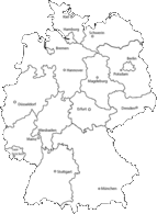 Deutschlandkarte - Germany Map Vector