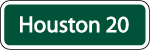 Distance Traffic Vector Sign
