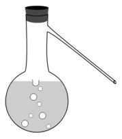 Distilling Flask With Sidearm And Stopper 1