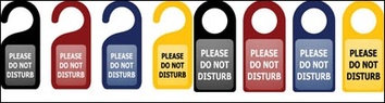 Do Not Disturb notices vector