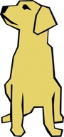 Dog 01 Drawn With Straight Lines clip art
