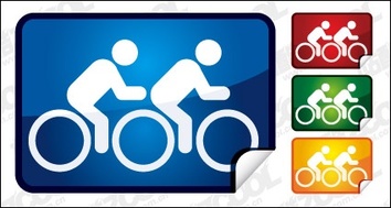 Double cycling icon angle