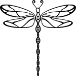 Dragonfly Vector Tribal Style