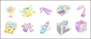 Electronic Products cute icon vector material