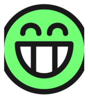 Flat Grin Smiley Emotion Icon Emoticon