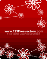 Floral background free vector