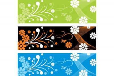  Floral Ornament Banners