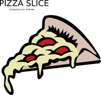 Food Pizza Slice Cheese Pepperoni Cartoon Italian Lunik Trozo Slices