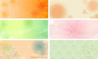 Free flowery vector backgrounds 02