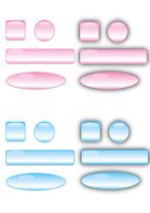 Free Glass Buttons Vectors and Bars