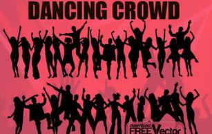 Free Vector Dancing Crowd