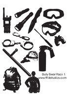 Gear Vector Police Duty Gear Pack #1