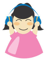 Girl with headphone2
