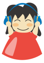 Girl with headphone3