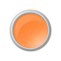Glossy Light Orange Button