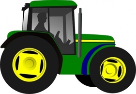 Green Cartoon Farm Little Free Vehicle Machine Motor Equipment Tractor Farming Agriculture Traktor Tractors Trator ...