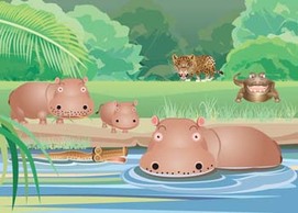 Hippopotamus vector 5