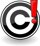 Icon Symbol Gui Copyright Media Warning Exclamation Rights Property Intellectual Problem