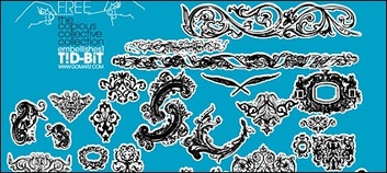 Lace pattern vector