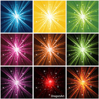 Light Rays Sparkles BackgroundÂ