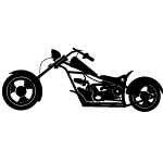 Motorcycle Long Forks Vector
