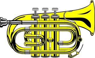 Music Flat Recreation Pocket Trumpet Colour Ganso Equipment