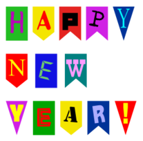 New Year Flags by Rones