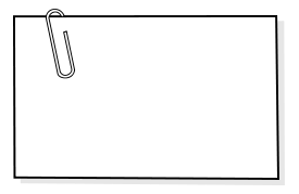 Note with paperclip / note avec trombonne