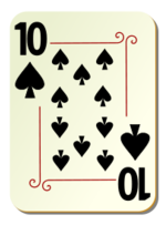 Ornamental deck: 10 of spades