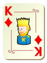 Ornamental deck: King of diamonds