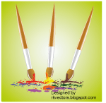Paintbrushes Vector