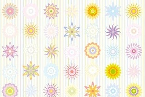 Pastel color floral pattern